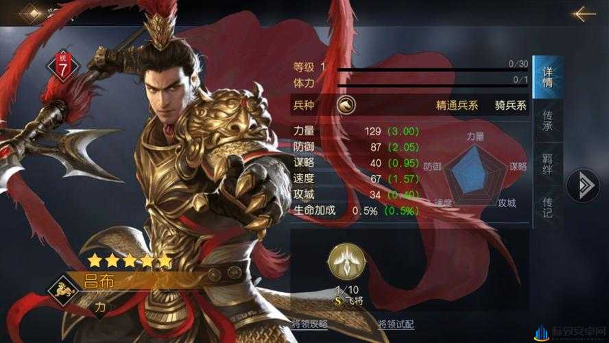 征服与霸业吕布武将技能解析