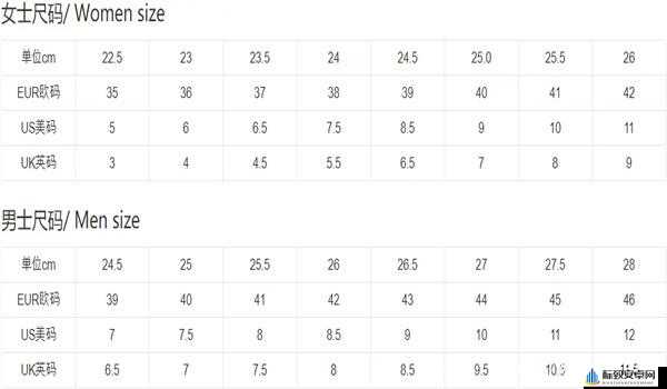 国内尺码欧洲尺码表黑：你需要知道的一切