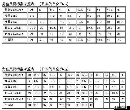 日本尺码与亚洲尺码区别：特点与差异解析